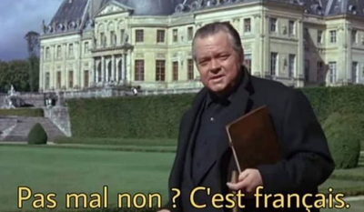 Le 'comportement ordalique' n'existe pas dans la littérature anglophone. Meme de Orson Welles disant